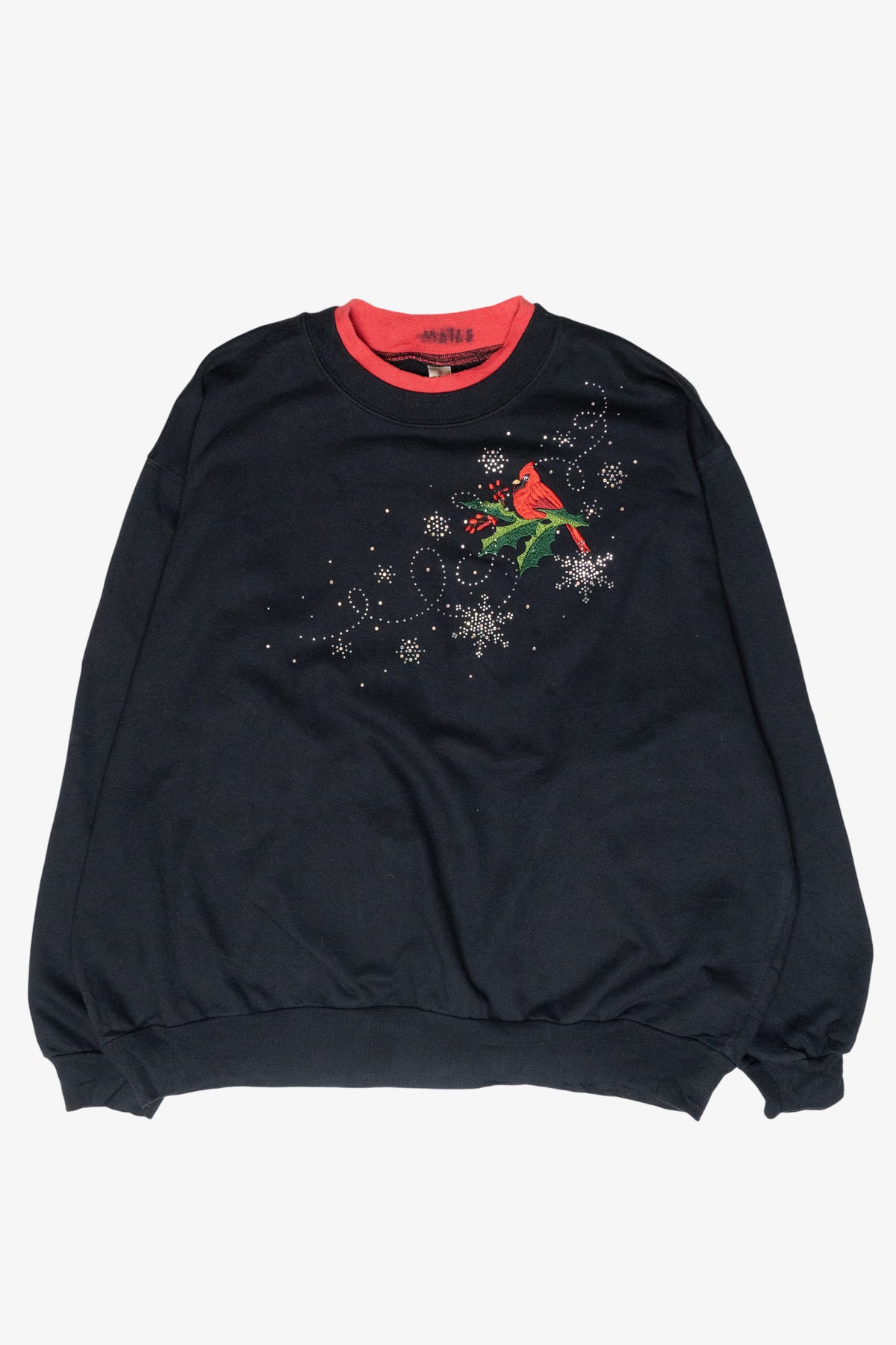 Cardinal Vintage Ugly Christmas Sweatshirt (1990s)