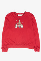 Cute Snowmen Vintage Ugly Christmas Sweatshirt (2000s)