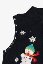 Vintage Designers Originals Studio Snowmen Pile Ugly Christmas Vest (1990s)