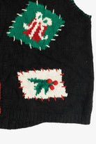 Vintage Karen Scott II Teddy Bear Ugly Christmas Vest (1990s)