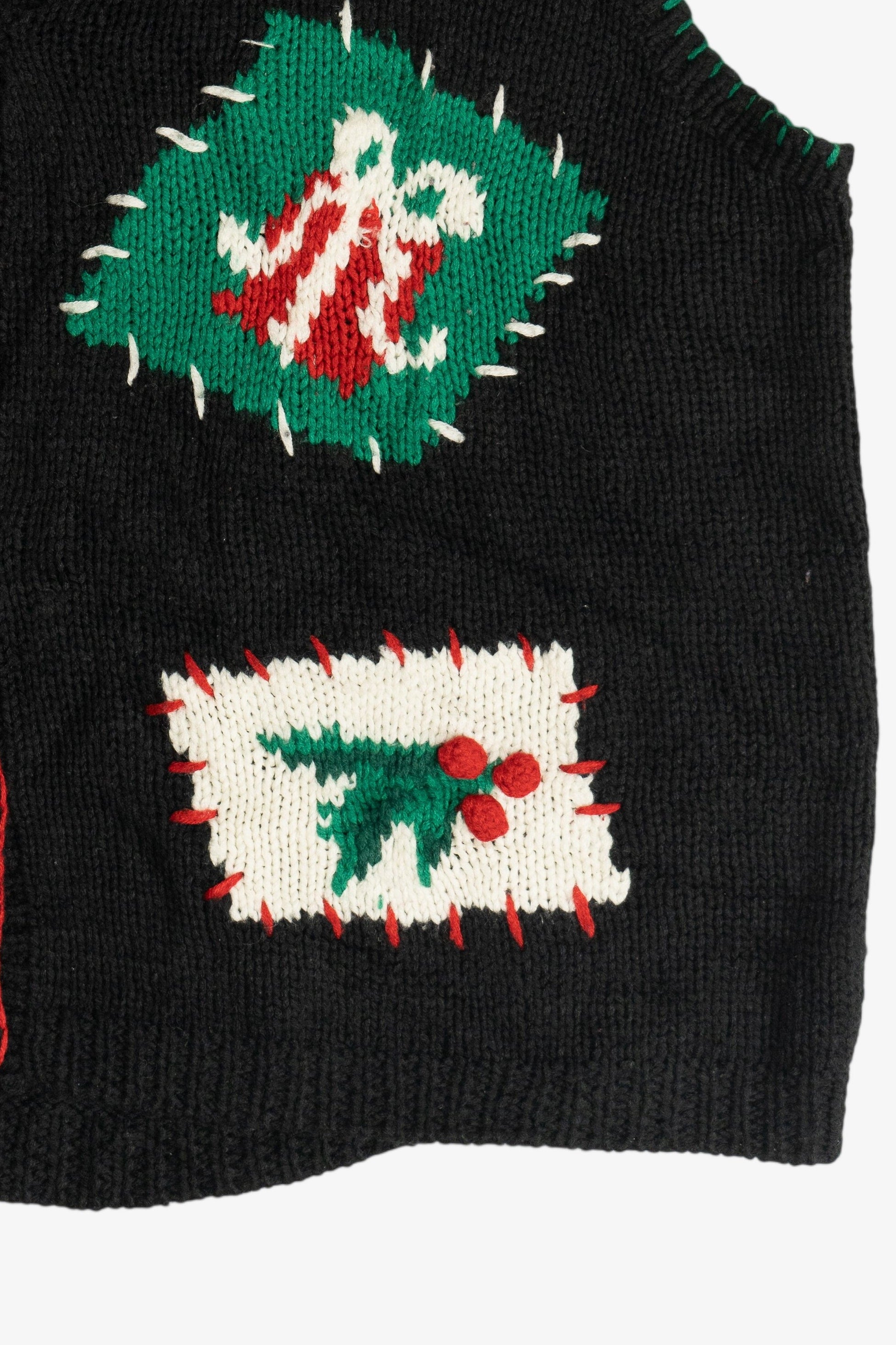 Vintage Karen Scott II Teddy Bear Ugly Christmas Vest (1990s)