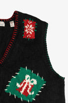 Vintage Karen Scott II Teddy Bear Ugly Christmas Vest (1990s)