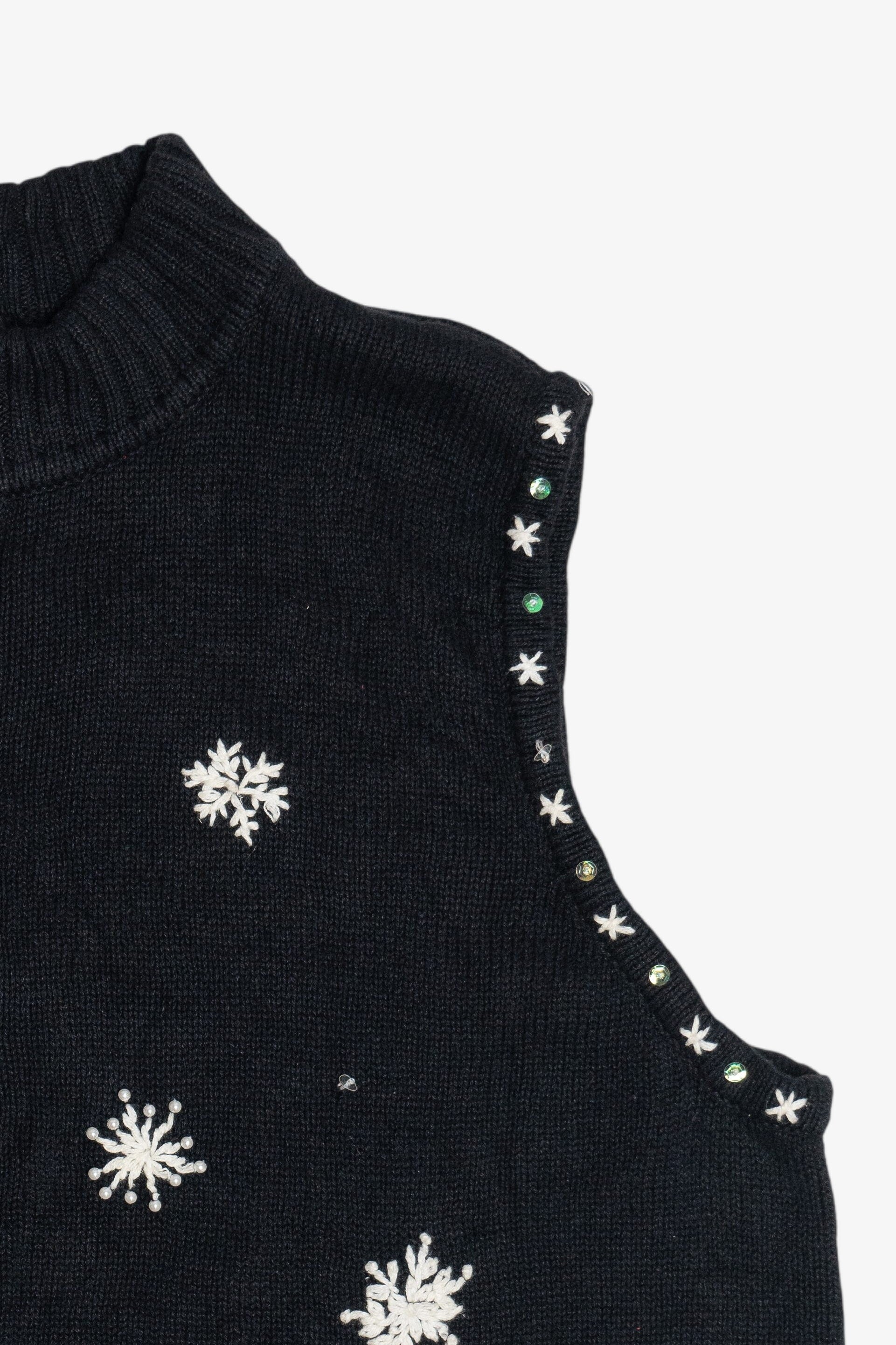 Vintage Designers Originals Studio Snowmen Pile Ugly Christmas Vest (1990s)