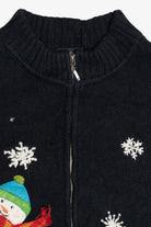 Vintage Designers Originals Studio Snowmen Pile Ugly Christmas Vest (1990s)