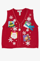 Vintage Red Heirloom Collectibles Ugly Christmas Vest (2000s)