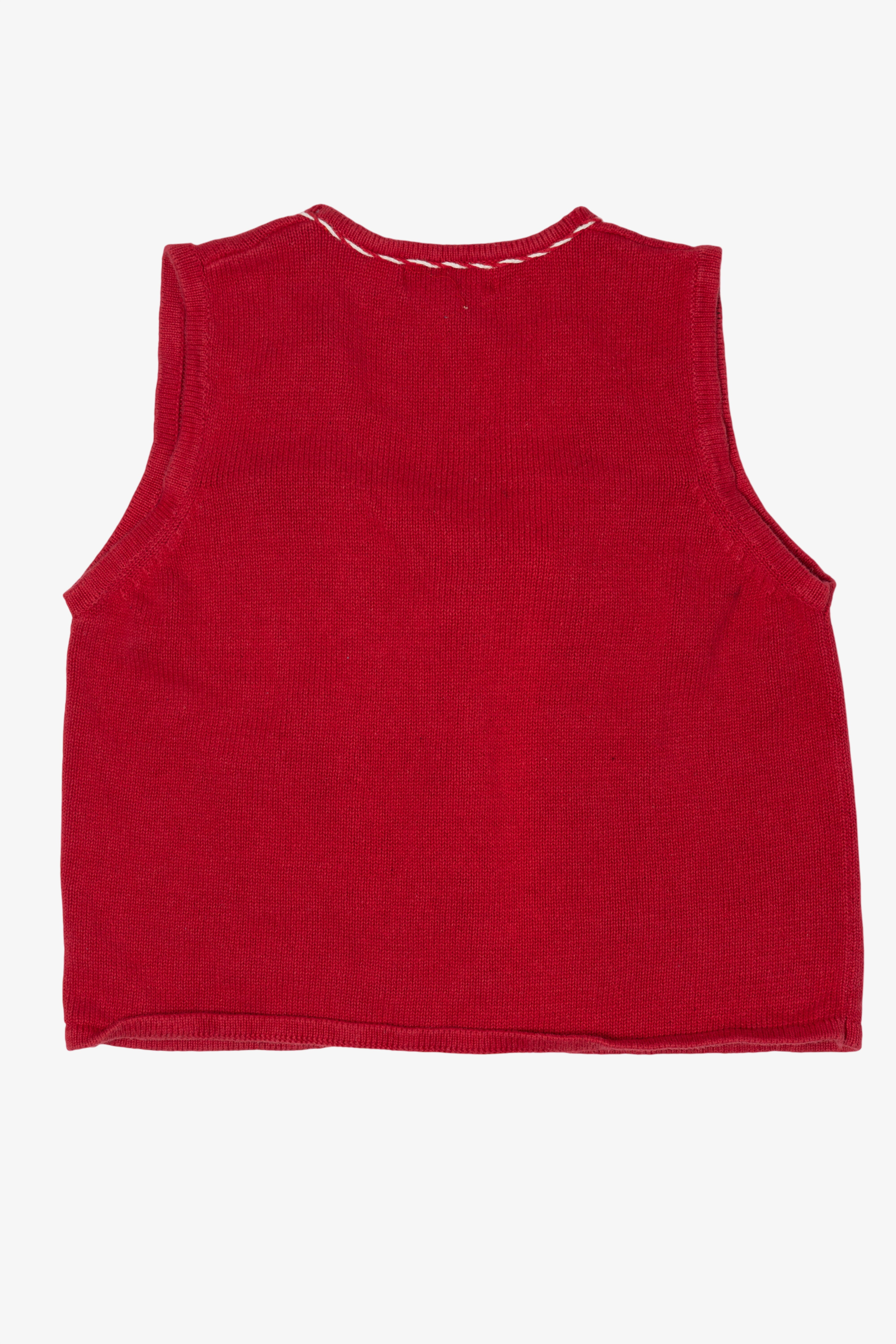 Vintage Red Heirloom Collectibles Ugly Christmas Vest (2000s)
