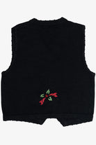 Vintage Floral Bows Ugly Christmas Vest (1990s)