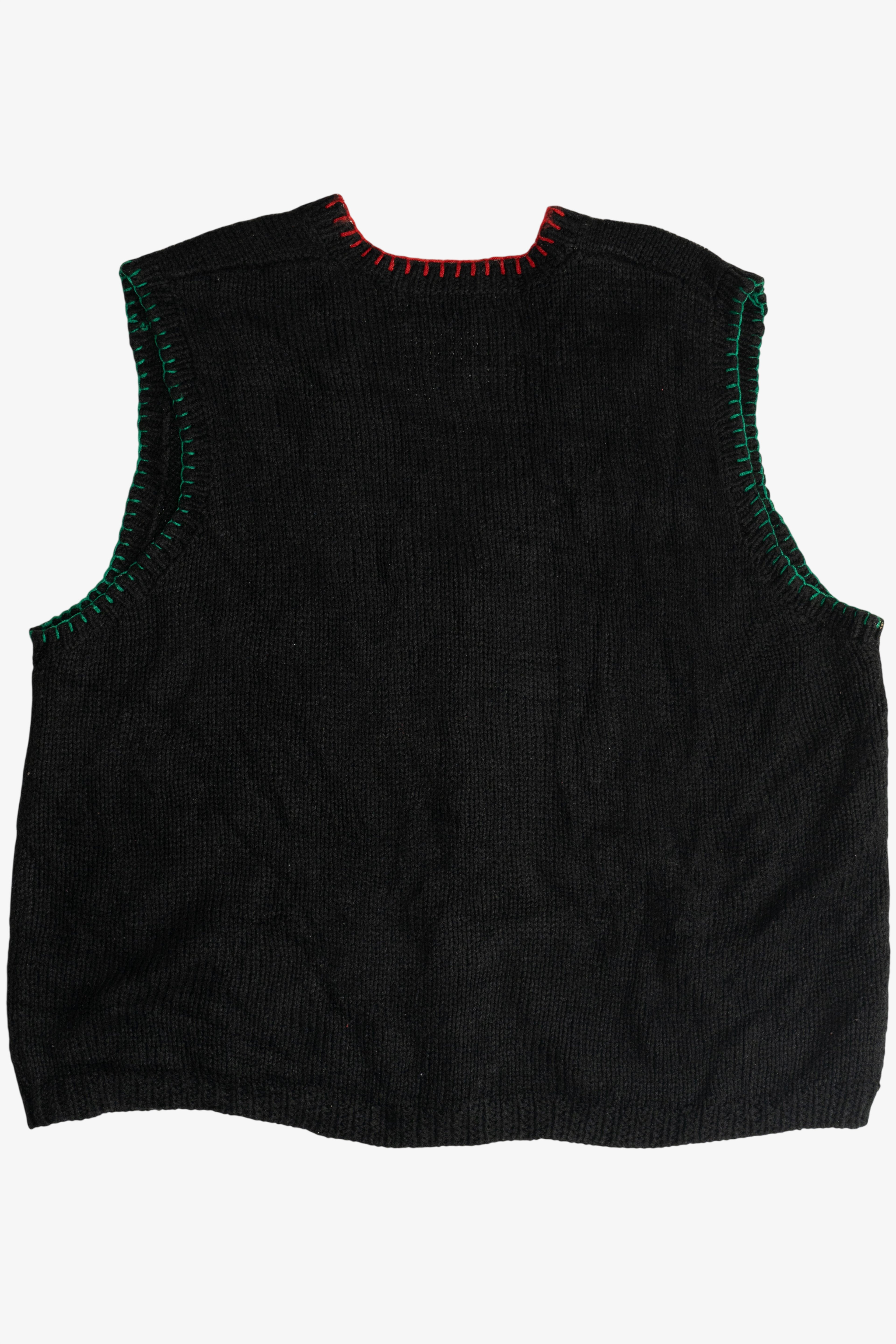 Vintage Karen Scott II Teddy Bear Ugly Christmas Vest (1990s)