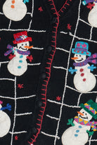 Vintage Victoria Jones Happy Snowmen Ugly Christmas Vest (1990s)
