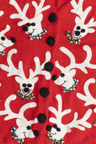 Vintage Michael Simon Reindeer Applique Ugly Christmas Vest (2000s)
