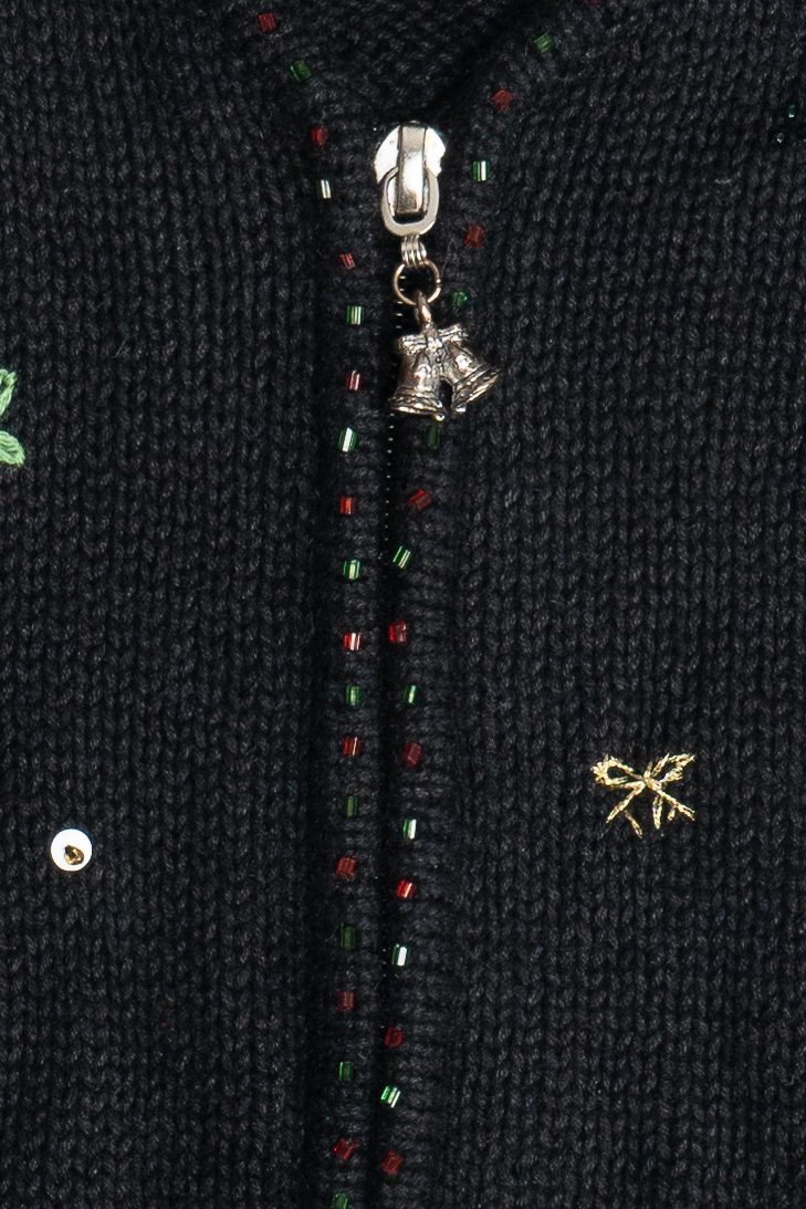 Vintage Wreaths & Bells Ugly Christmas Vest (1990s)