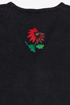 Vintage Bobbie Brooks Plaid Poinsettia Ugly Christmas Vest (1990s)