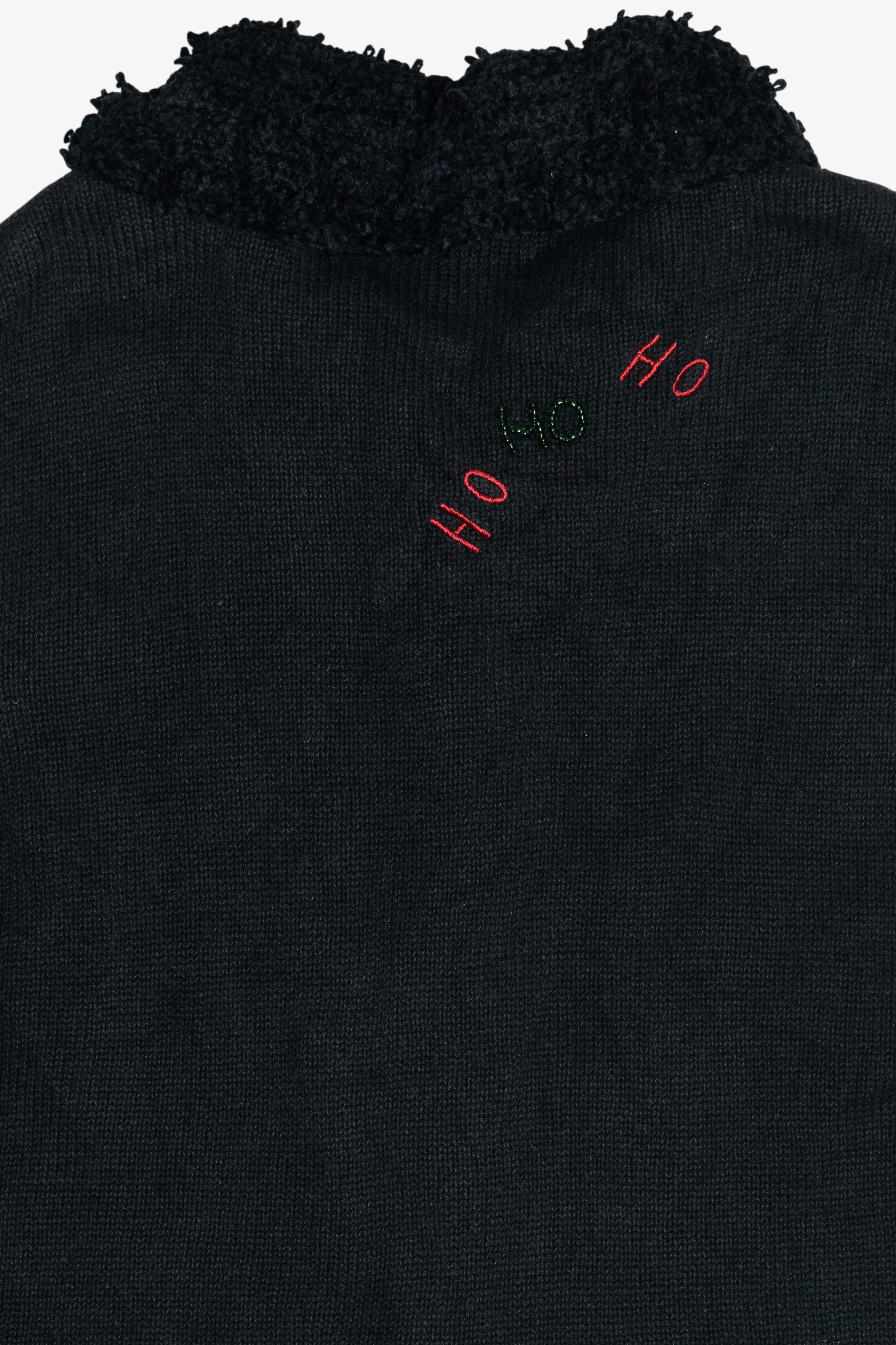 Vintage Beaded "Ho Ho Ho" Ugly Christmas Vest (1990s)