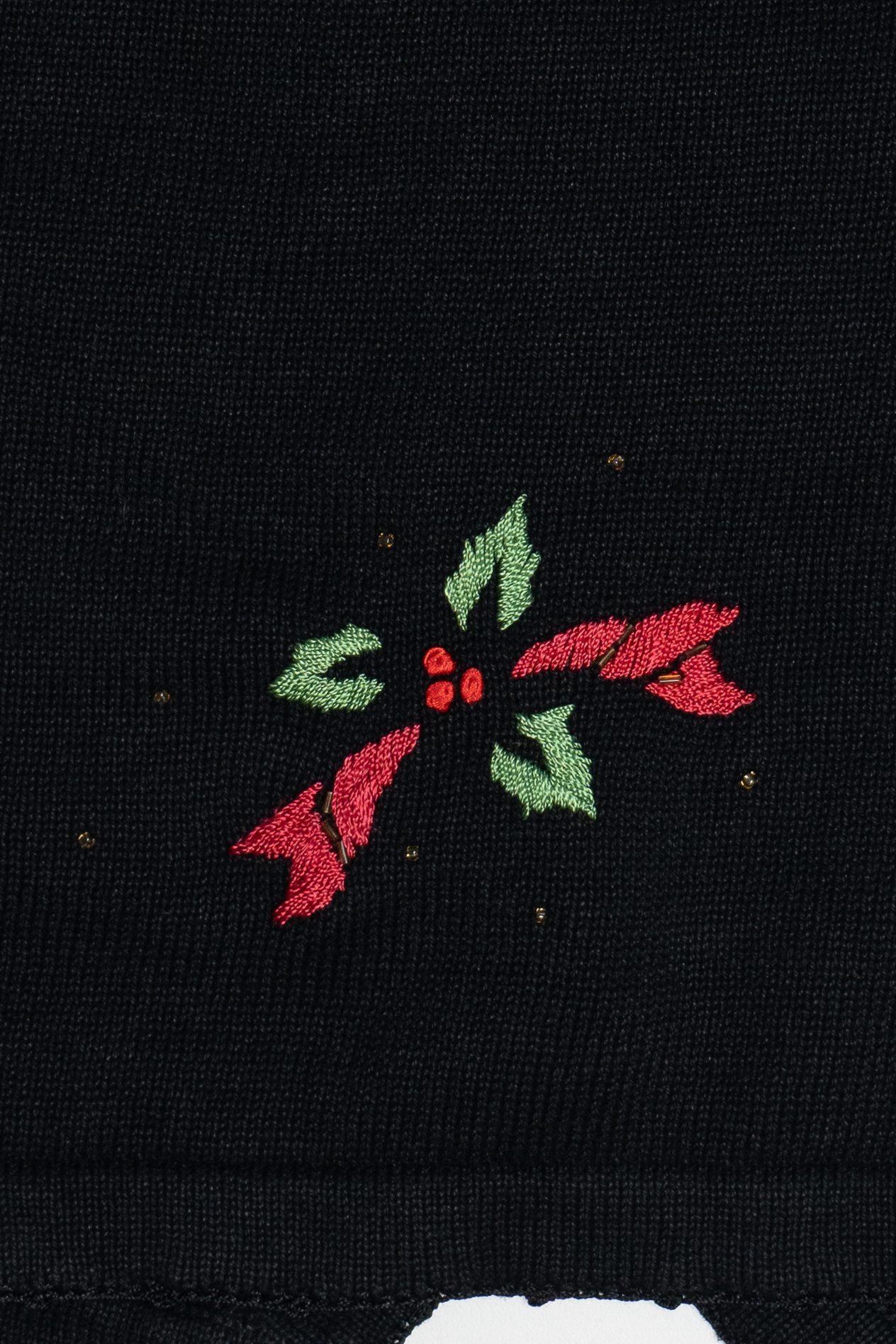 Vintage Floral Bows Ugly Christmas Vest (1990s)