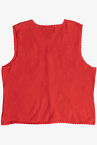 Vintage Snowflakes Ugly Christmas Sweater Vest (1990s)