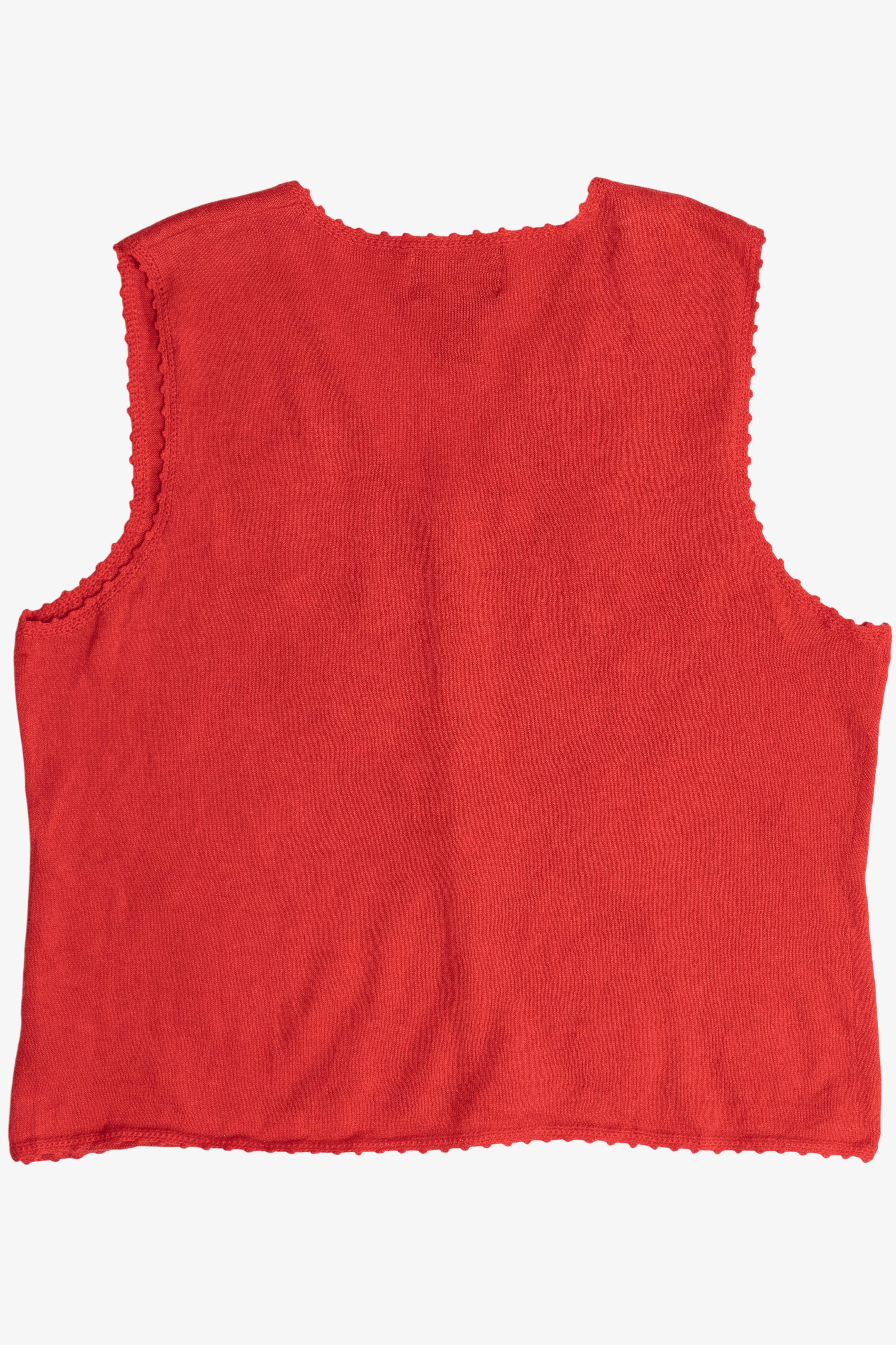 Vintage Snowflakes Ugly Christmas Sweater Vest (1990s)