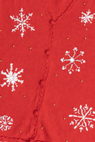 Vintage Snowflakes Ugly Christmas Sweater Vest (1990s)