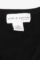 Vintage Black Croft & Barrow Snowmen Ugly Christmas Vest (2000s)