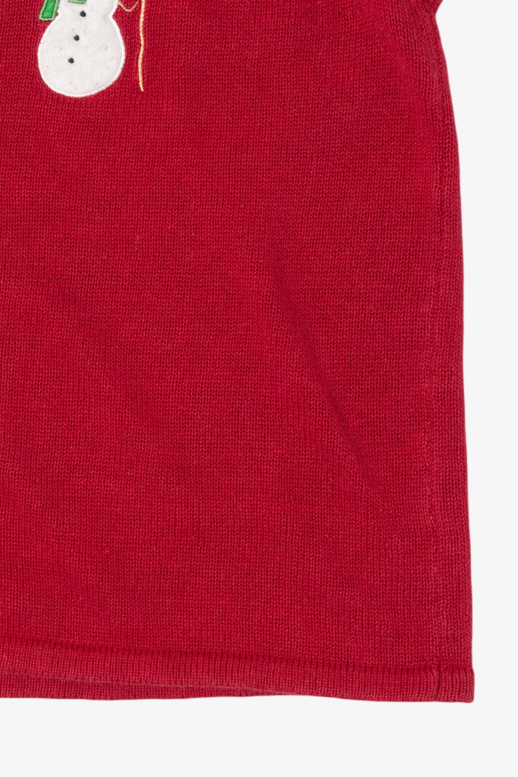 Vintage Red Snowmen Ugly Christmas Vest (2000s)