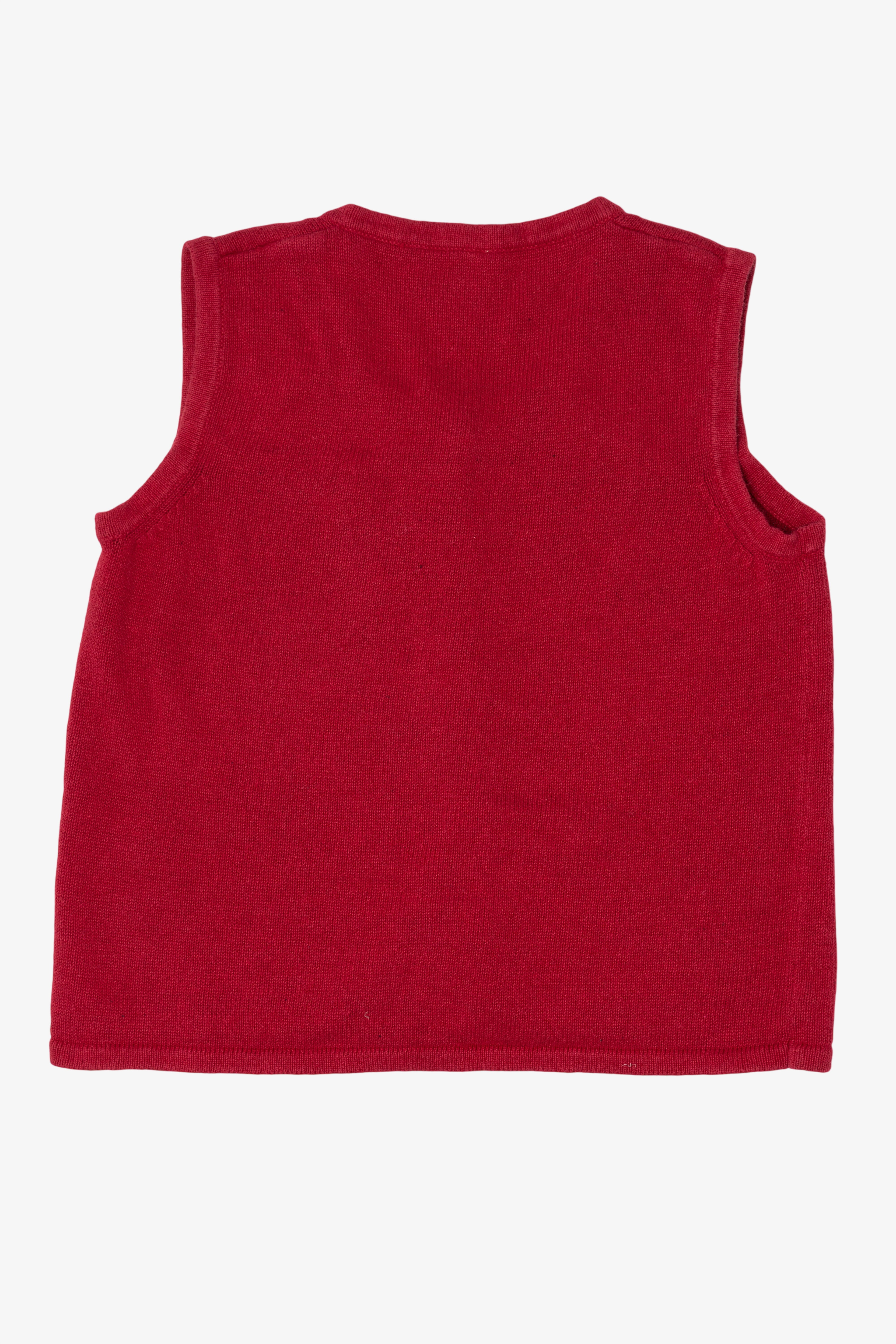 Vintage Red Snowmen Ugly Christmas Vest (2000s)