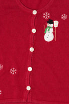 Vintage Red Snowmen Ugly Christmas Vest (2000s)