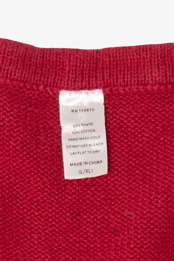 Vintage Red Snowmen Ugly Christmas Vest (2000s)