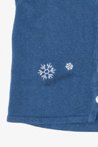Vintage Blue Holiday Faire Snowmen Ugly Christmas Vest (2000s)