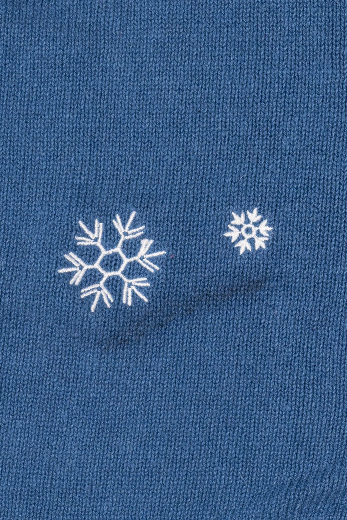 Vintage Blue Holiday Faire Snowmen Ugly Christmas Vest (2000s)
