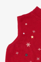Vintage Red Christopher & Banks Polar Bears Ugly Christmas Vest (2000s)