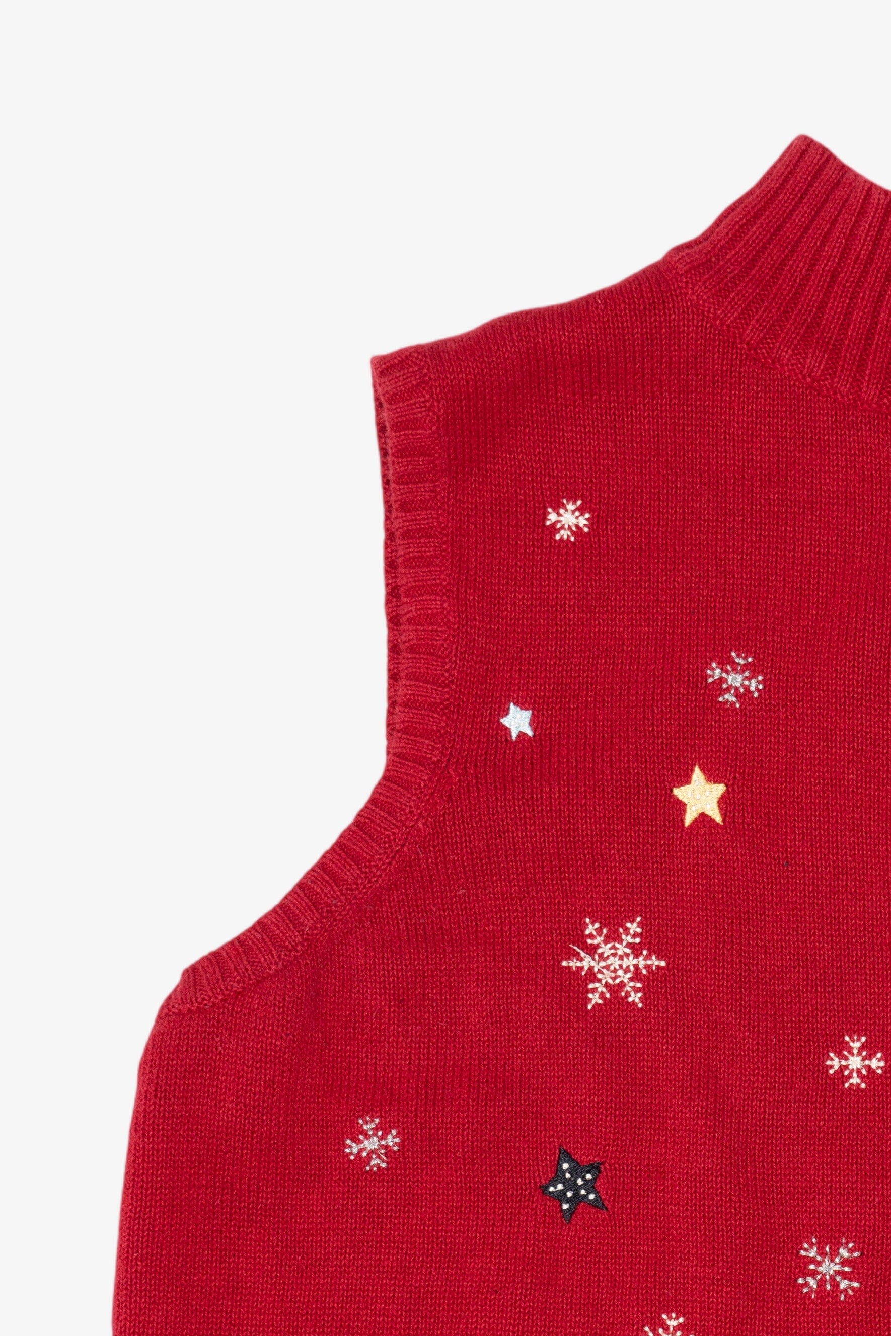 Vintage Red Christopher & Banks Polar Bears Ugly Christmas Vest (2000s)