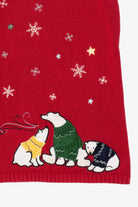 Vintage Red Christopher & Banks Polar Bears Ugly Christmas Vest (2000s)