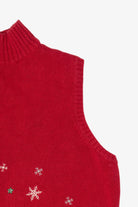 Vintage Red Christopher & Banks Polar Bears Ugly Christmas Vest (2000s)