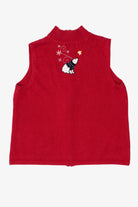 Vintage Red Christopher & Banks Polar Bears Ugly Christmas Vest (2000s)