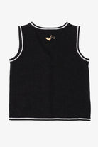 Vintage Black White Stag Reindeer Ugly Christmas Vest (2000s)