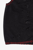 Vintage Black Holiday Editions Snowflakes Ugly Christmas Vest (2000s)