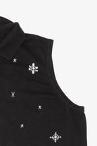 Vintage Black Allison Daley Snowflakes Ugly Christmas Vest (2000s)