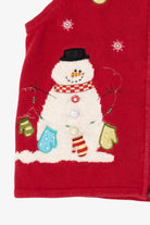 Vintage Red Breckenridge Snowmen Ugly Christmas Vest (2000s)