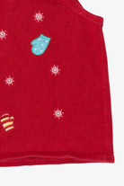 Vintage Red Breckenridge Snowmen Ugly Christmas Vest (2000s)