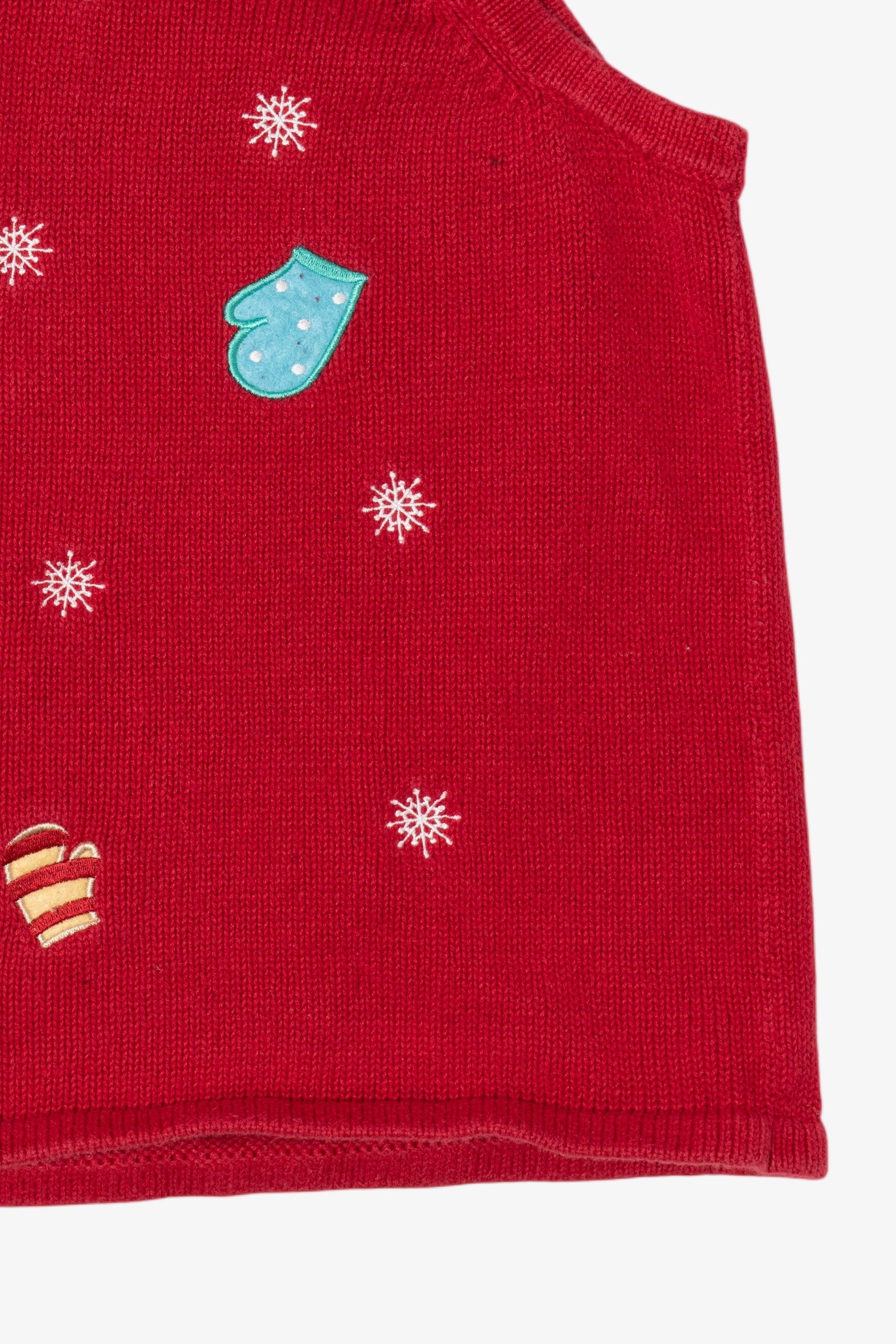 Vintage Red Breckenridge Snowmen Ugly Christmas Vest (2000s)