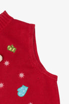 Vintage Red Breckenridge Snowmen Ugly Christmas Vest (2000s)