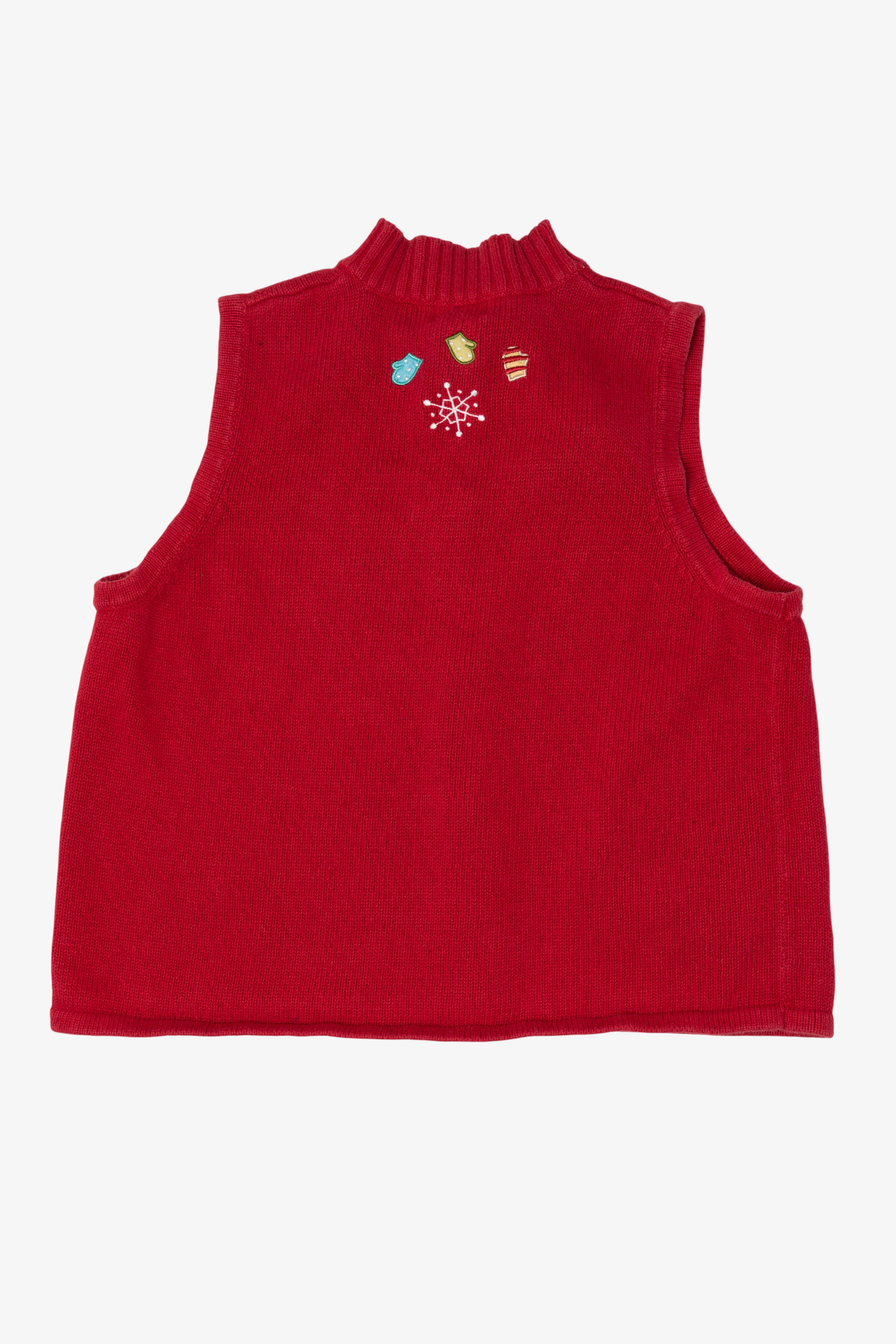 Vintage Red Breckenridge Snowmen Ugly Christmas Vest (2000s)