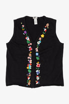 Vintage Black CB Career Ugly Christmas Vest (2000s)