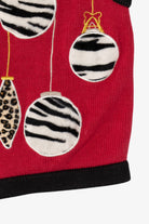 Vintage Red Bechamel Ornaments Ugly Christmas Vest (1990s)