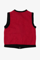 Vintage Red Bechamel Ornaments Ugly Christmas Vest (1990s)