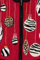 Vintage Red Bechamel Ornaments Ugly Christmas Vest (1990s)
