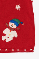 Vintage Red Mercer Street Studio Snowmen Ugly Christmas Vest (1990s)