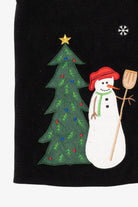 Vintage Black Croft & Barrow Snowmen Ugly Christmas Vest (2000s)