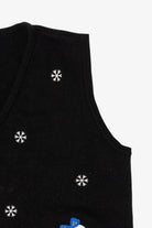 Vintage Black Croft & Barrow Snowmen Ugly Christmas Vest (2000s)