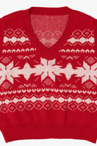 Red Snowflakes Ugly Christmas Vest (2010s)