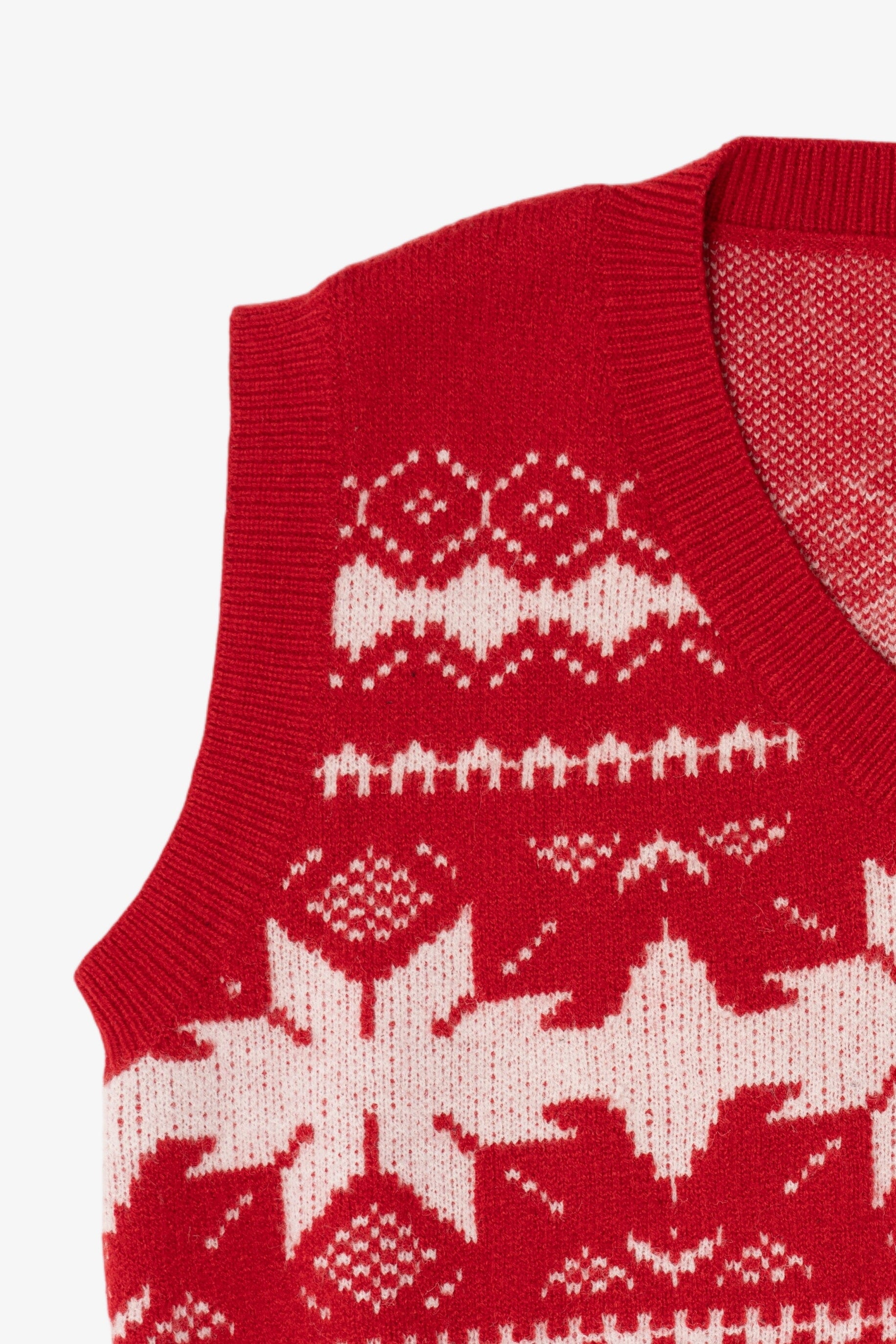 Red Snowflakes Ugly Christmas Vest (2010s)